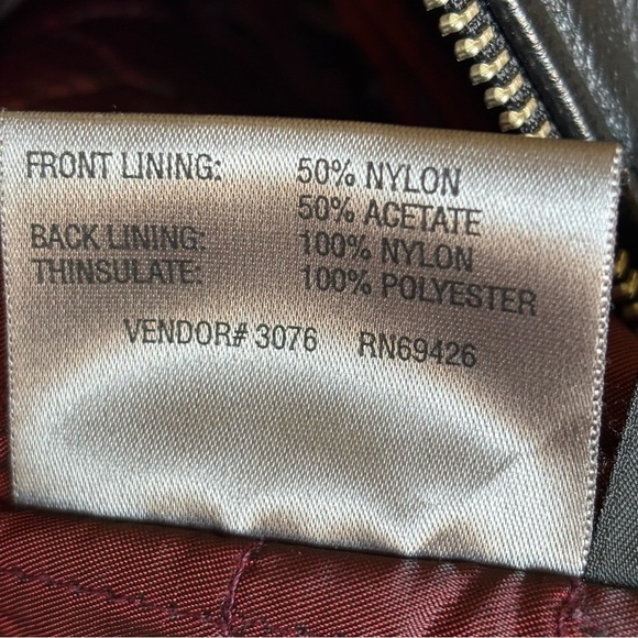 Wilsons Leather Black Zip Front Jacket Women’s Medium Genuine Leather Classic M - Picture 16 of 16